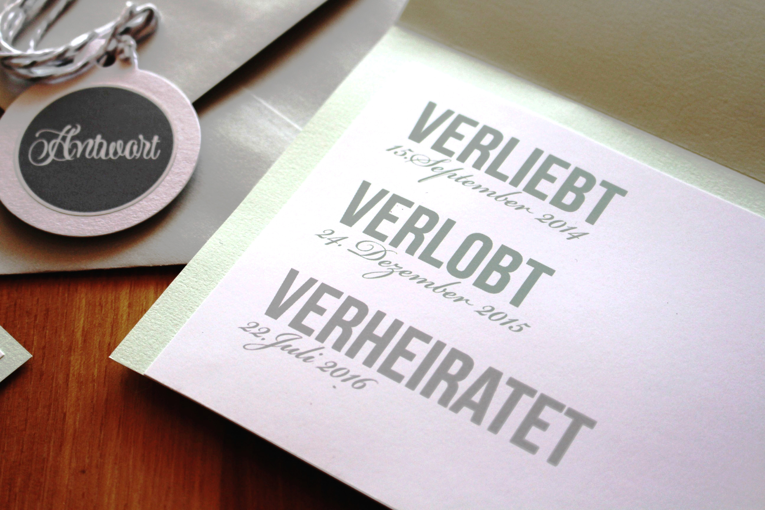 Hochzeitseinladung von Juliet und Christian