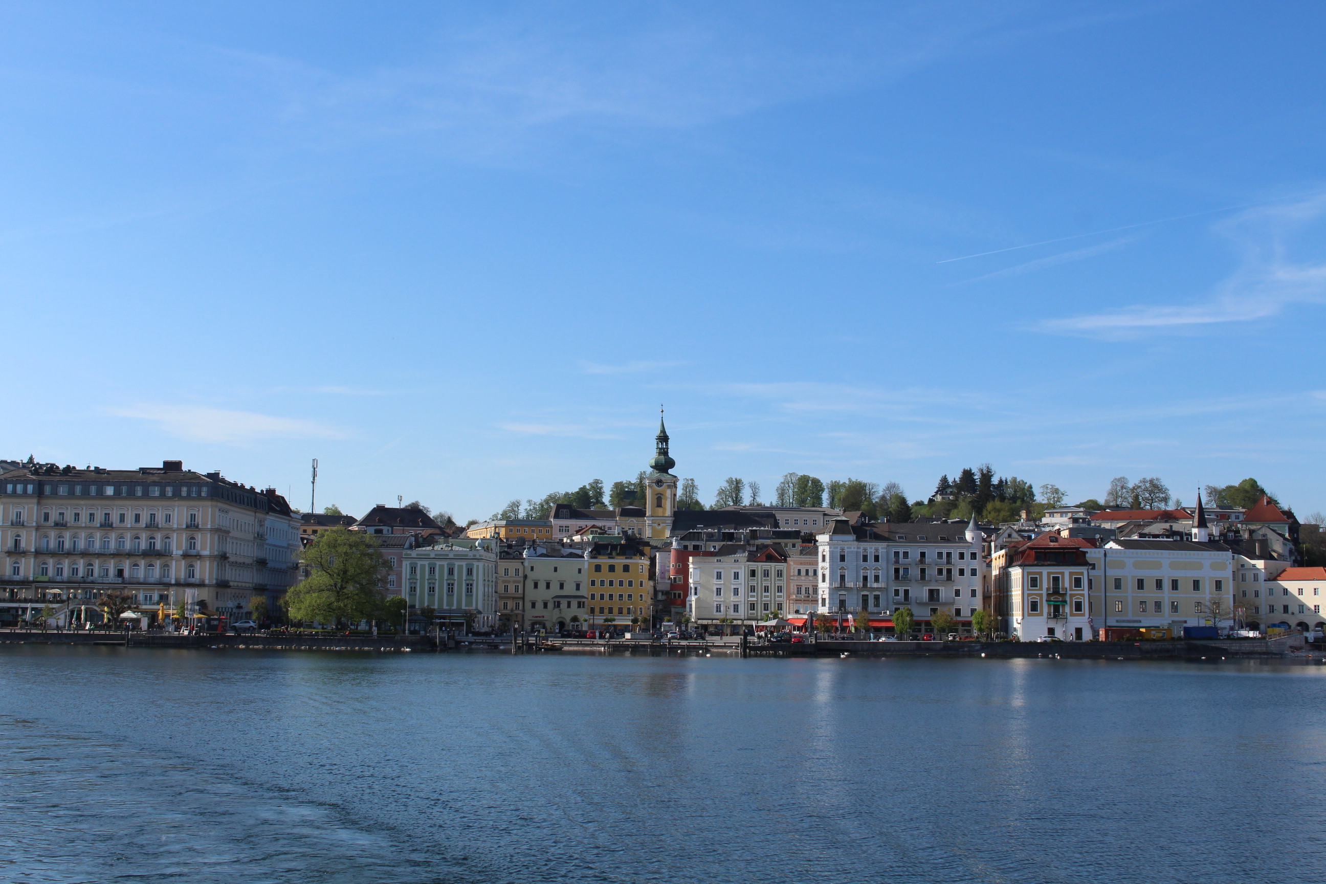 Blick auf Gmunden vom Traunsee Hochzeitsplaner Kongress Hochzeitsplaner Konferenz in Gmunden, Blick auf Gmunden