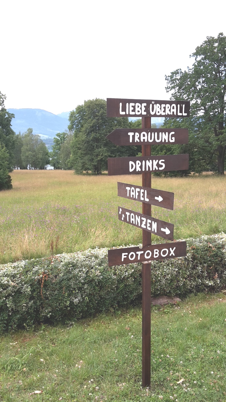 Hinweisschilder selbst bemalen