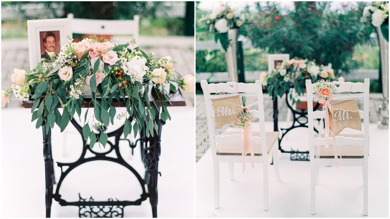 Ein romantischer Hochzeitstag im Vintage-Look