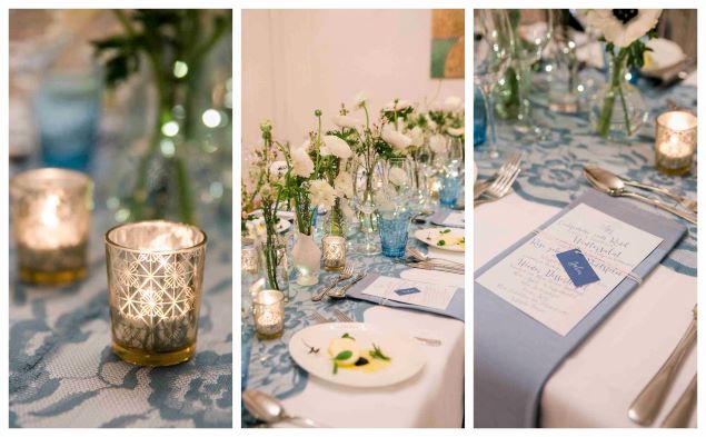 Winterhochzeit Dekoration