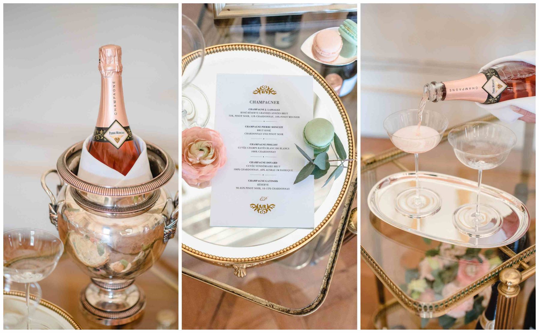 Hochzeitsinspiration in Grün und Apricot