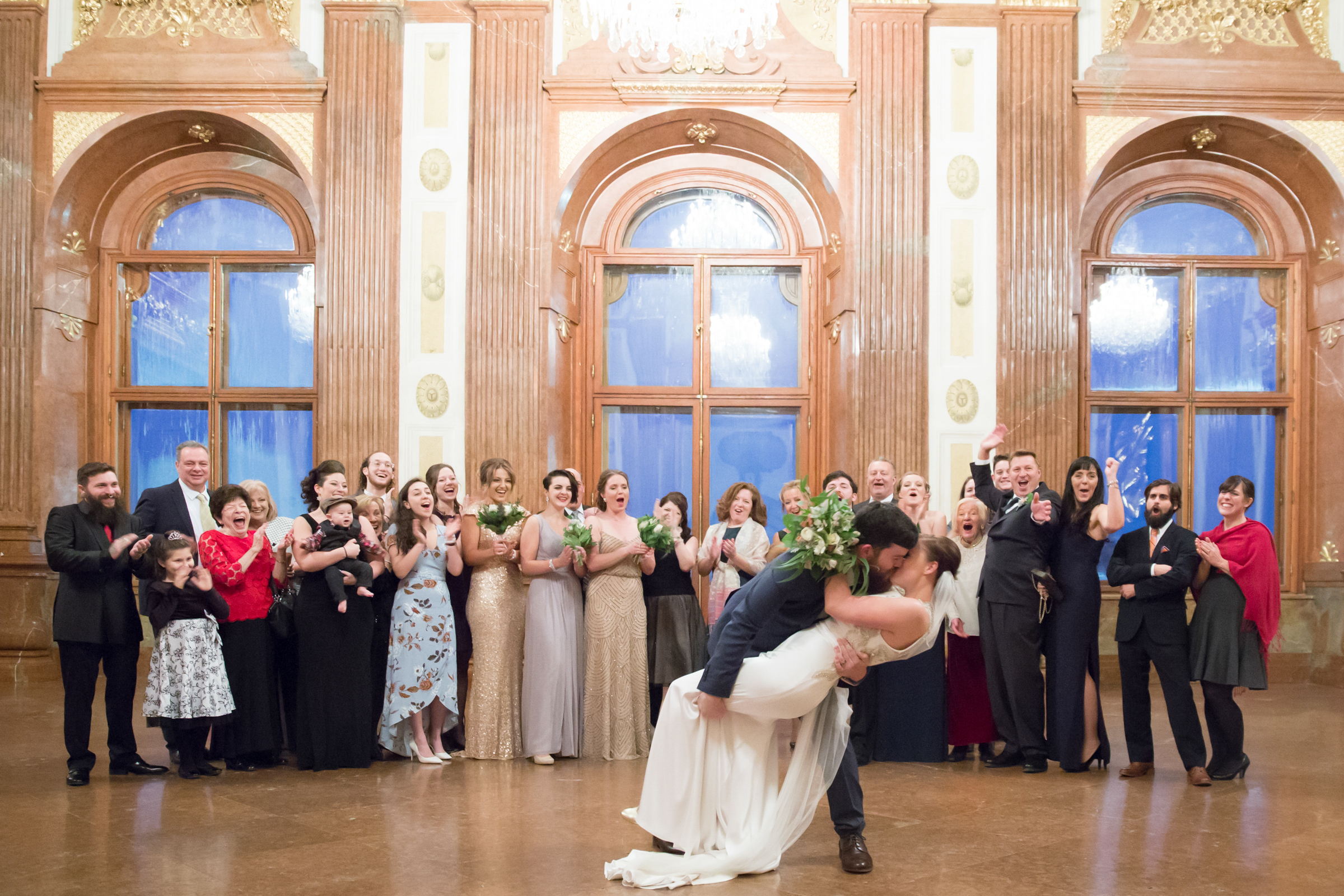 Wiener Winterhochzeit Gruppenbild
