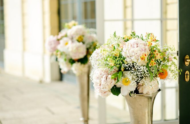 Frühlingshochzeit, Hochzeitsdekoration