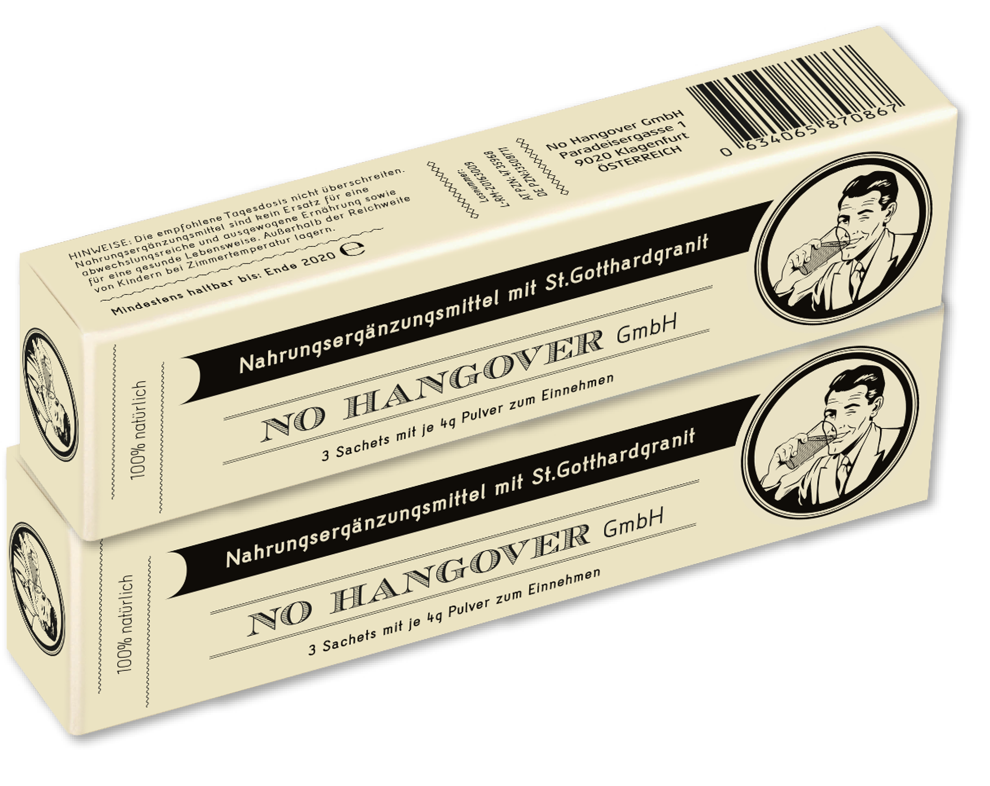 Gastgeschenk oder Give-Away Anti-Kater