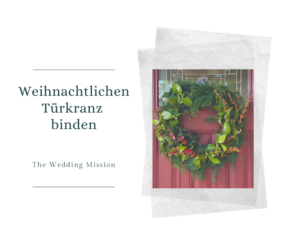 Weihnachtlicher Türkranz, DIY Projekt für Weihnachten