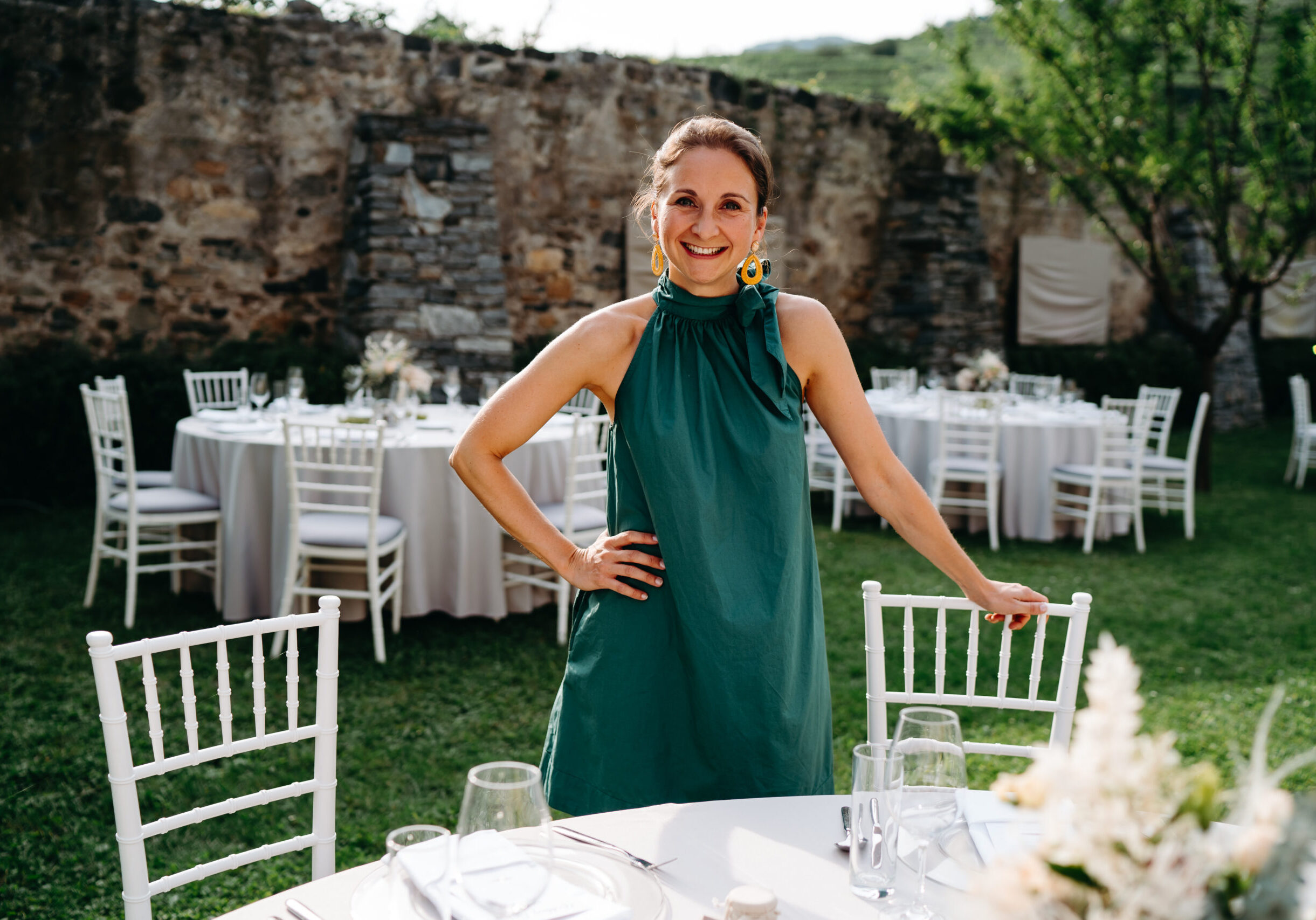Outdoor-Dinner mit Hochzeitsplanerin Paula