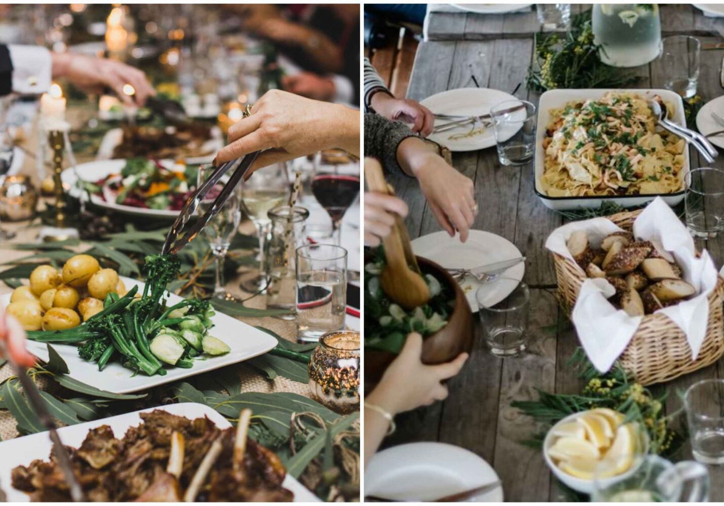 Family Style Dinner Hochzeitsessen